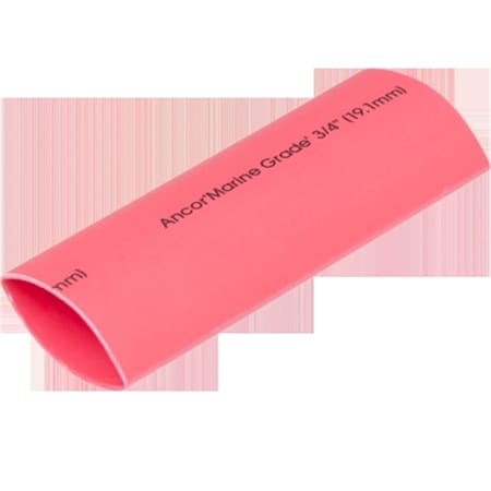 Safety First Adhesive Lined Heat Shrink Tube, 3:1 I.D. Shrink Ratio, 3/4 in I.D. Before Shrinking, Red, 48 in SA3756200